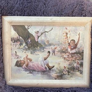Artistic Impression certified art with light wood frame